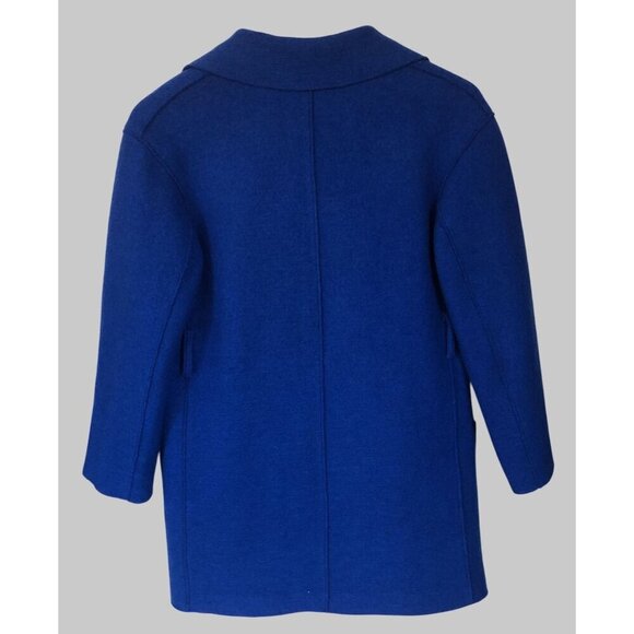 J.Crew Coat in Boiled Wool Womens PXS Royal Blue Preppy - Picture 2 of 8